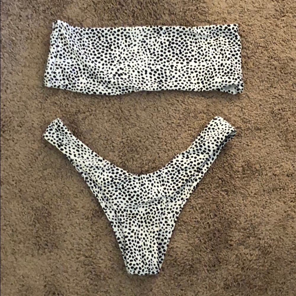 Zaful high hip bandeau bikini